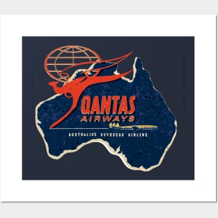 Qantas Airlines Australia Posters and Art